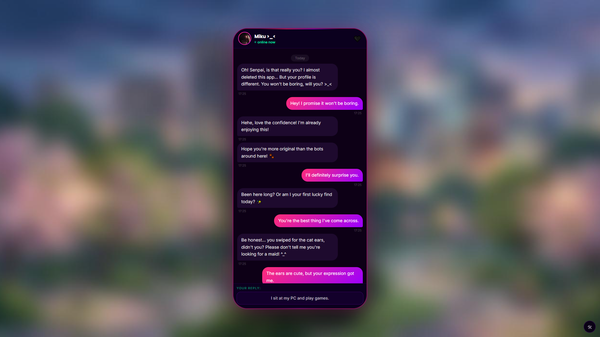 Chatting with a Cutie! — screenshot 1