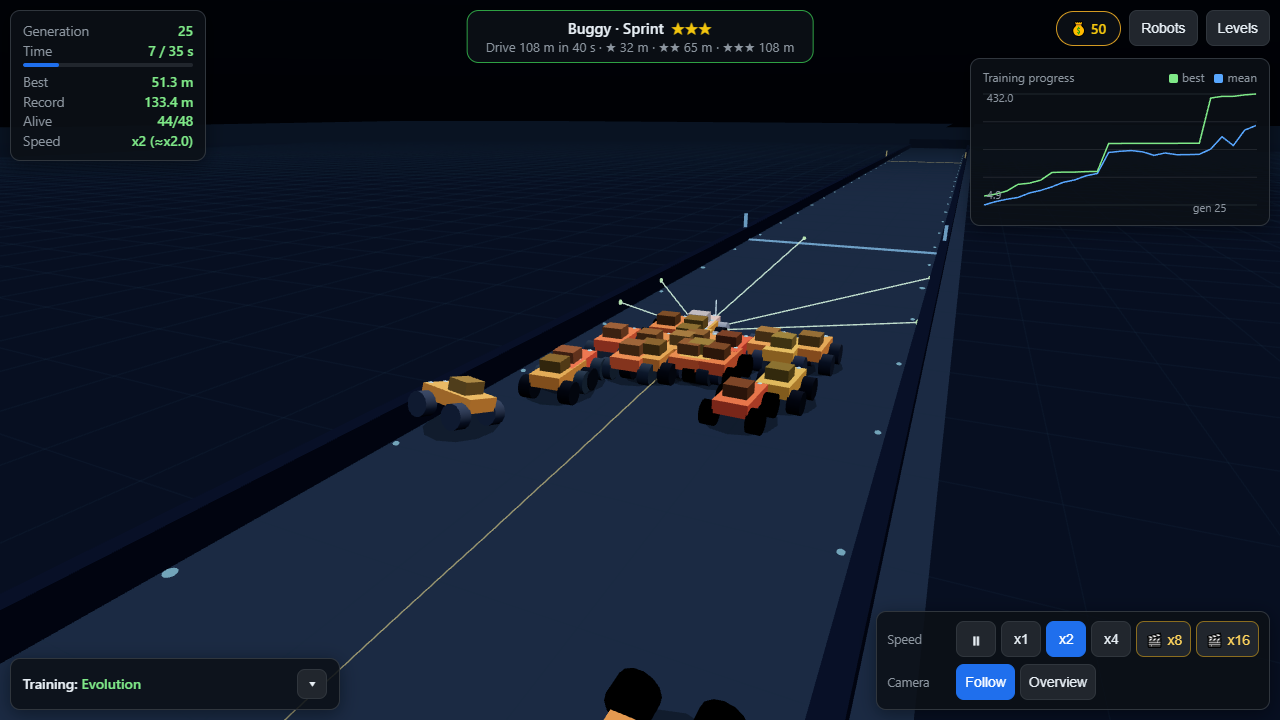 Robot Evolution 3D screenshot