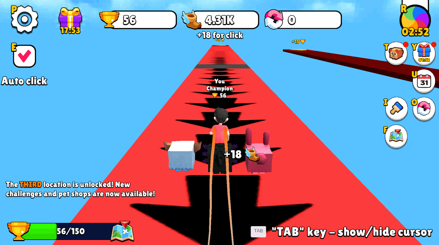 Speed per Click: Obby screenshot