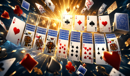 Männlicher Solitaire "Klondike"
