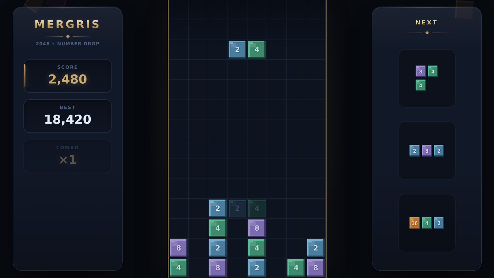 MERGRIS 2048 Number Drop — screenshot 3