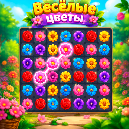 Весёлые цветы icon