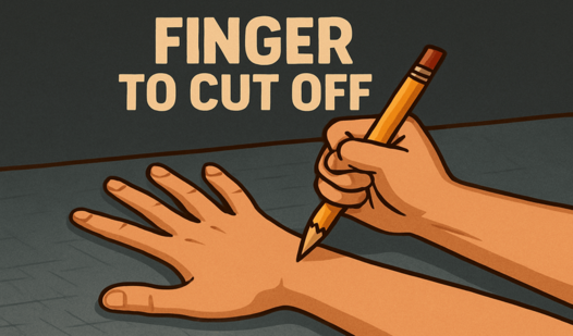 Finger to cut off  loading=