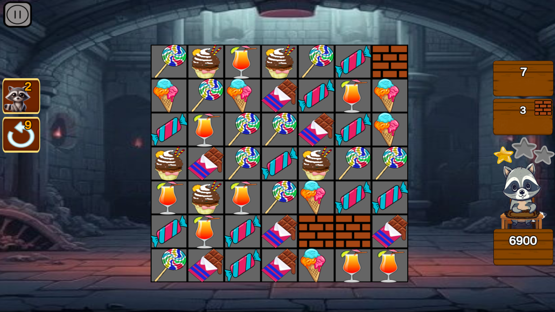 Sweet raccoon Match 3 — screenshot 1