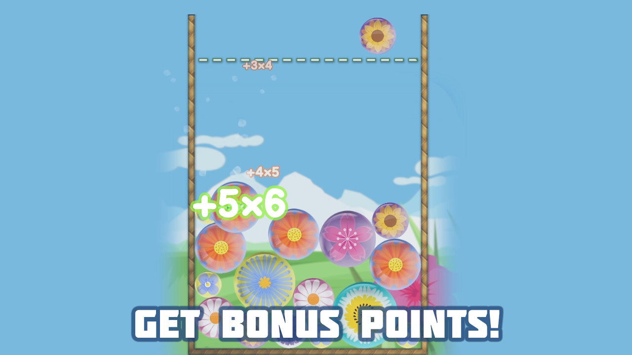 Merge the flower balls 2048 screenshot