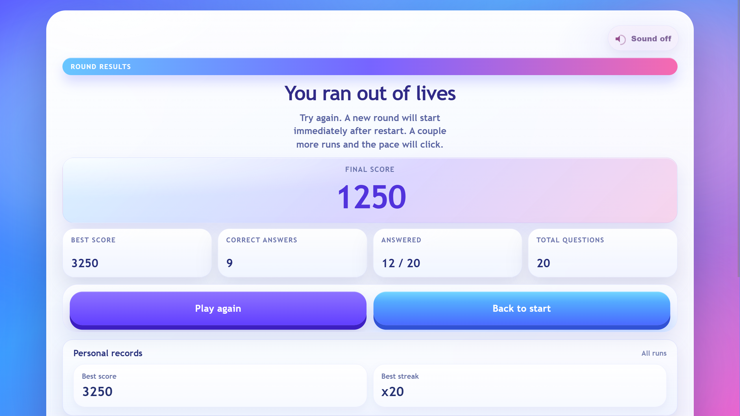 Quick quiz — screenshot 3