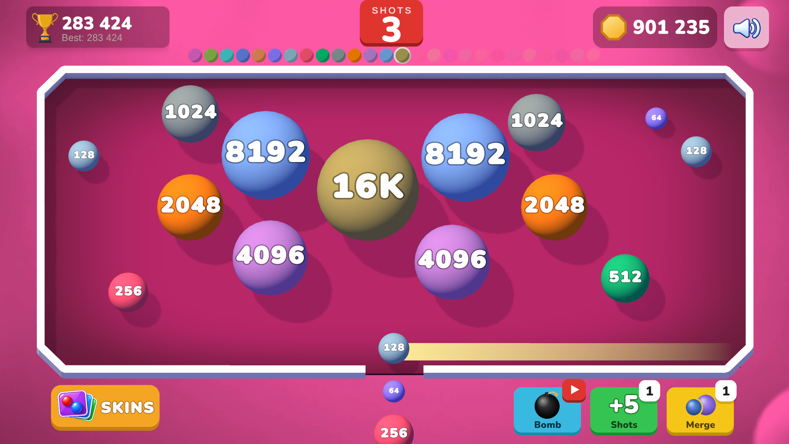 Ball merge 2048 screenshot 4