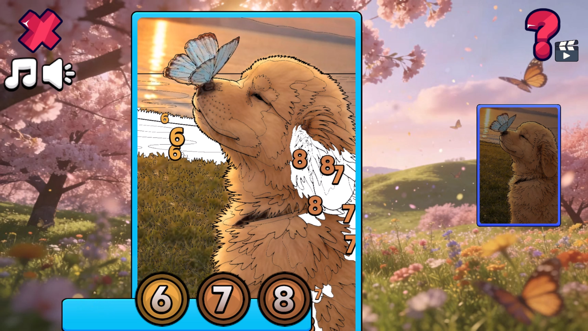 Cute Dogs: Color by Number — screenshot 1