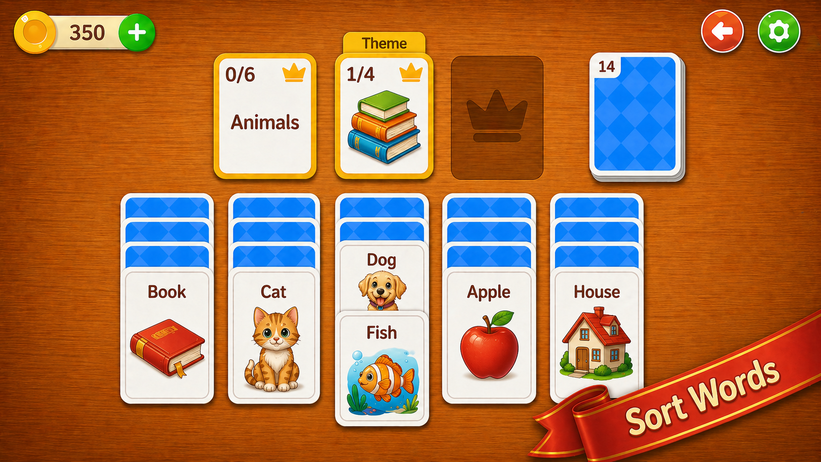 Kings Word: Solitaire — screenshot 1