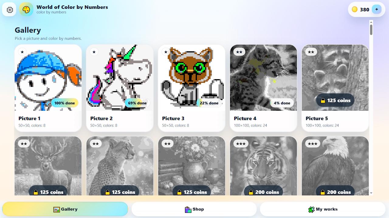 World of Color by Numbers screenshot