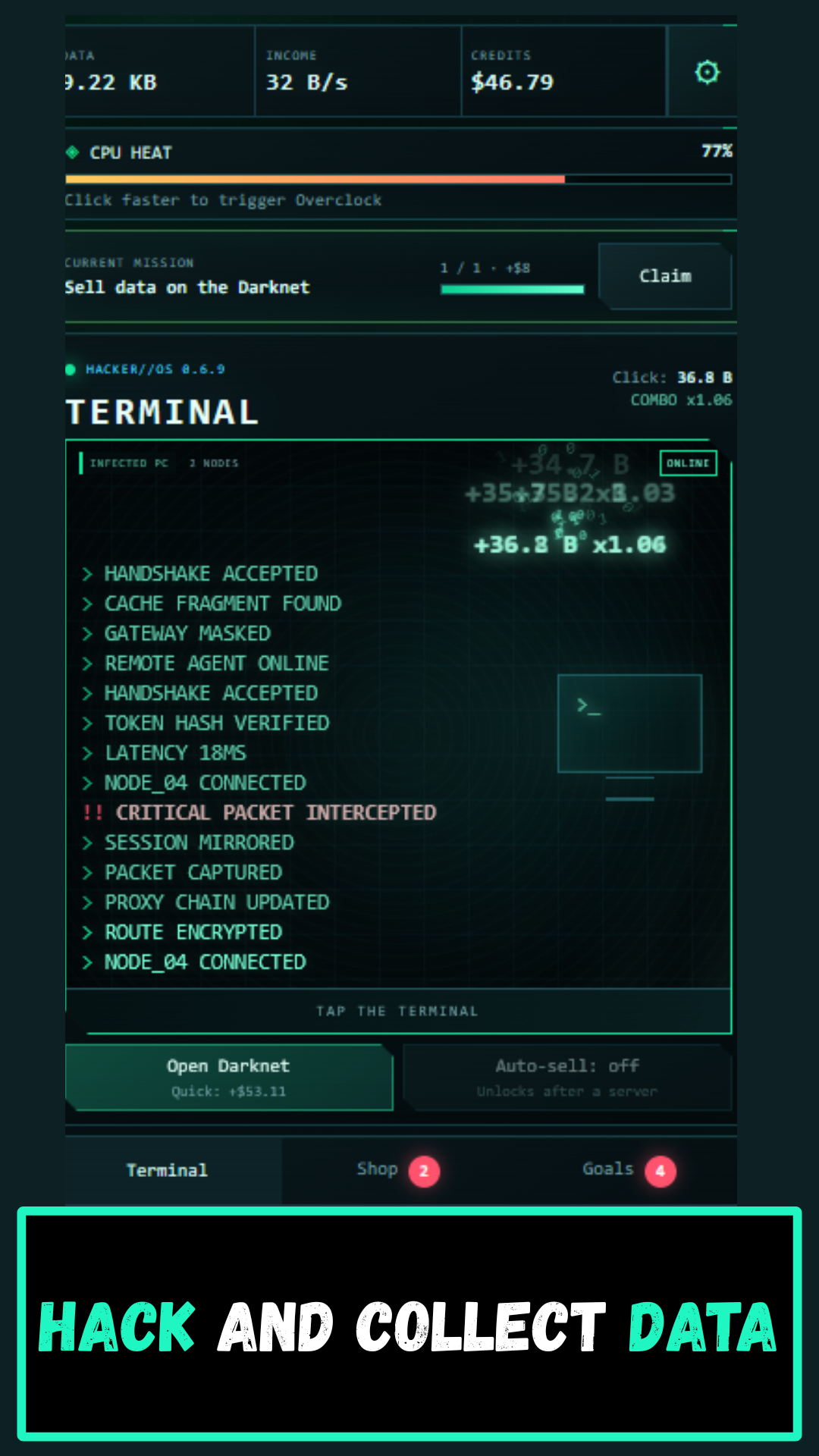 Hacker Clicker: Build Your Network screenshot 4