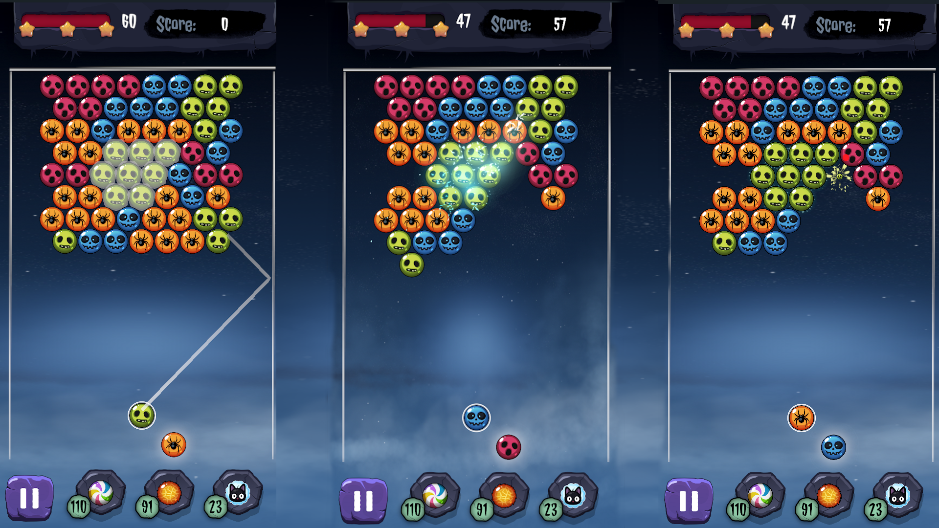 Scary Balls - All in a Row screenshot 3