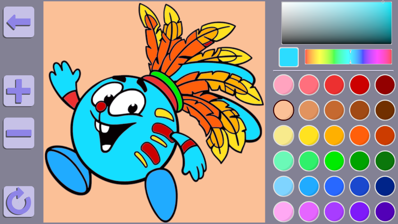 Colouring book Funny Smeshariki screenshot