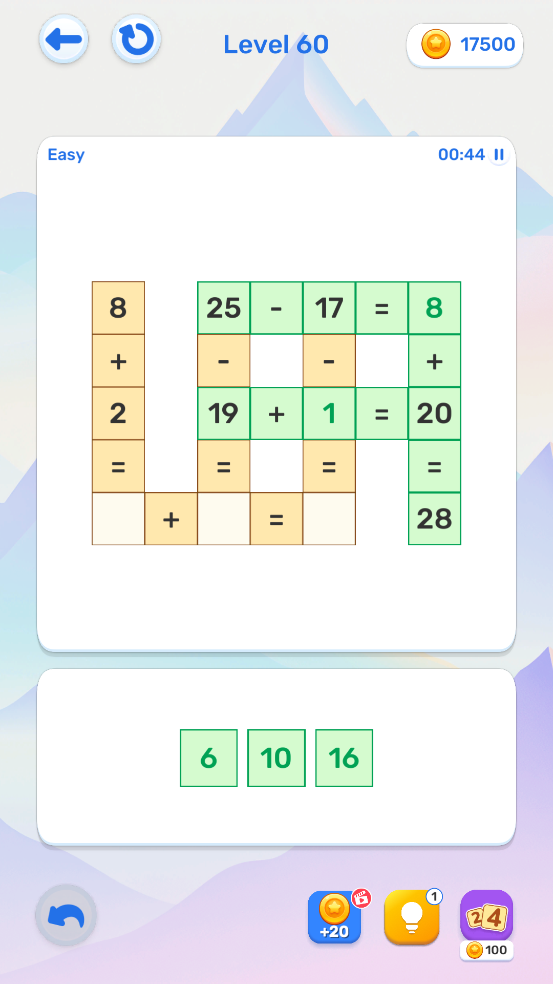 Math and Crossword: Numbers and arithmetics screenshot 6