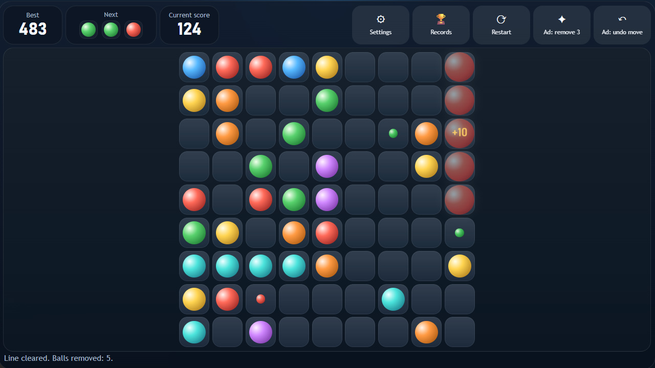 Lines 98 Classic Balls — screenshot 5