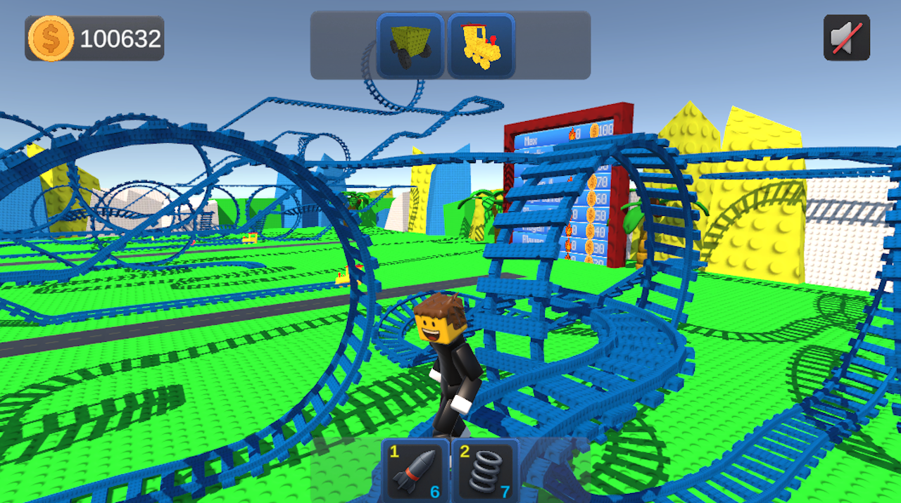 Obby: Build a 3D amusement park! +1 per second screenshot