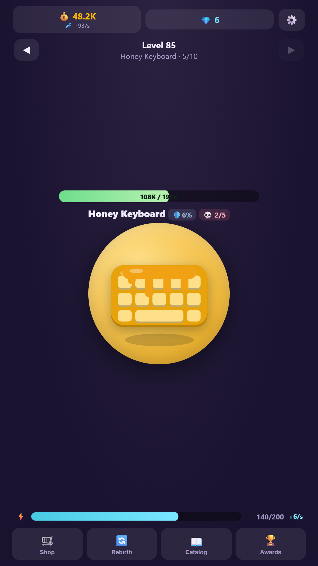 ASMR clicker - Butter squish, keyboard screenshot 3