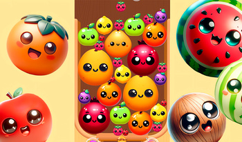 Merge Fruits Drop Puzzle