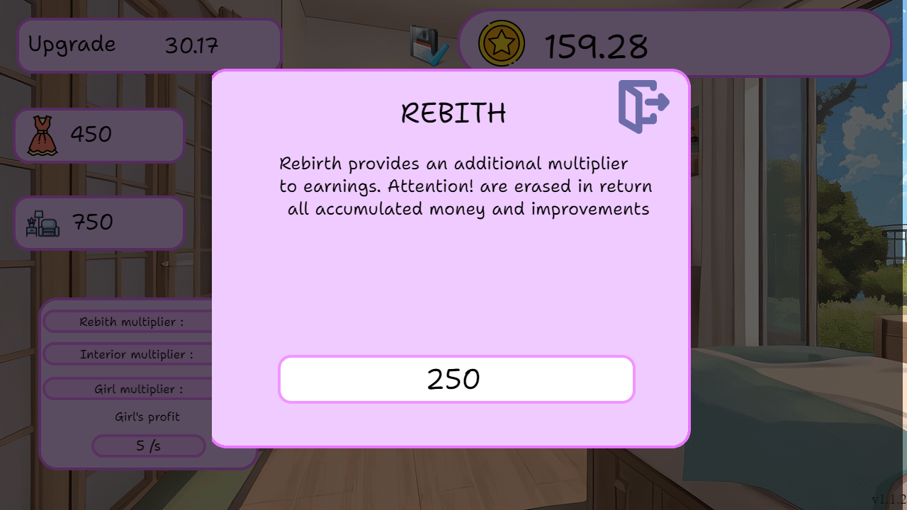 Clicker make anime girl work! screenshot