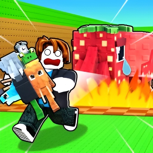 Save Brainrot from the Fire Rescuer Obby +1 Tycoon icon
