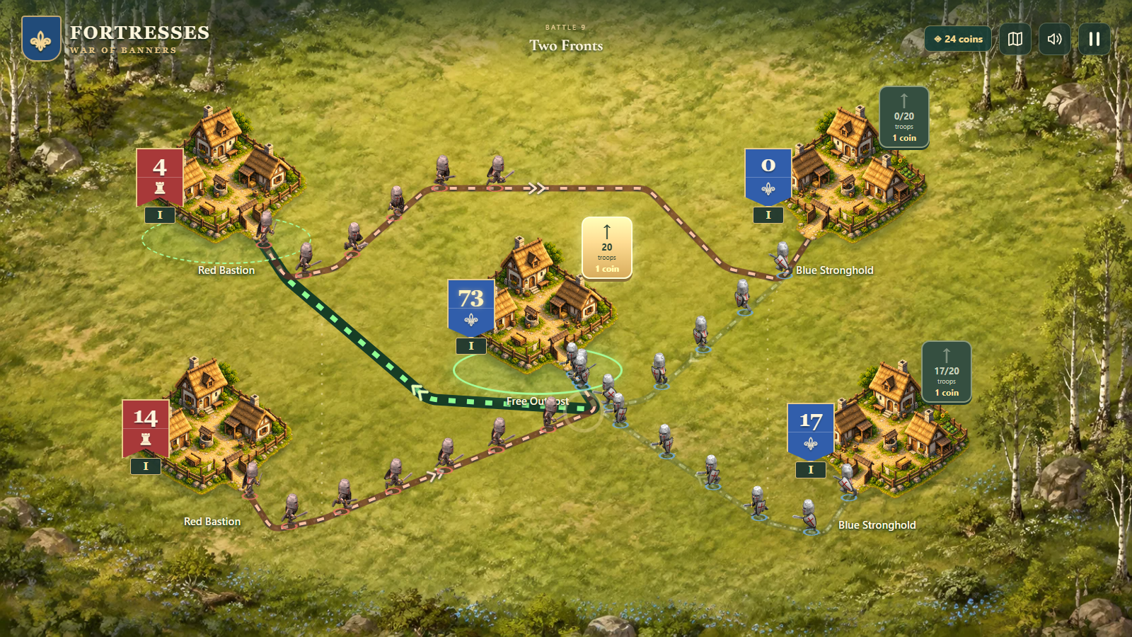 Fortresses: War of Banners — screenshot 1