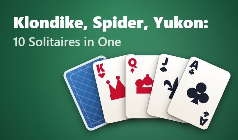 Klondike, Spider, Yukon: 10 Solitaires in One game cover