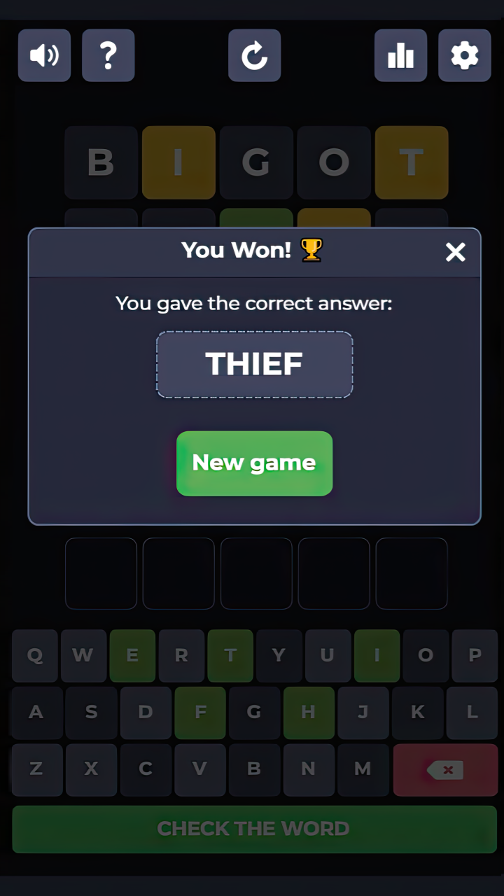 Guess the word 5 letters - Wordle screenshot 8