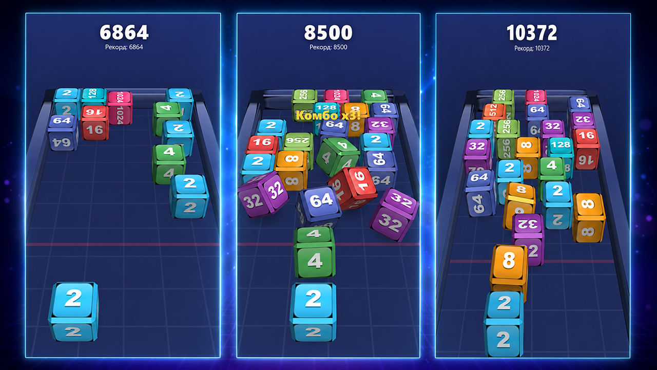 Кубы 2048 — screenshot 1