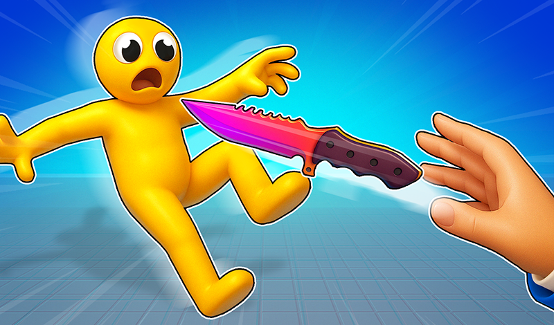 Ninja vs Ragdolls: Sharp Knife Throw! game cover