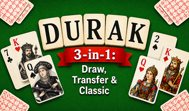 Durak 3-in-1: Draw, Transfer & Classic game cover