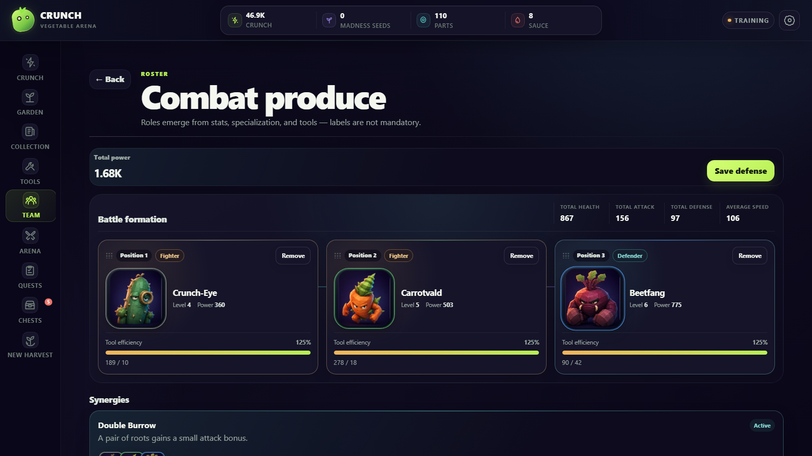 Crunch: Vegetable Arena — screenshot 4
