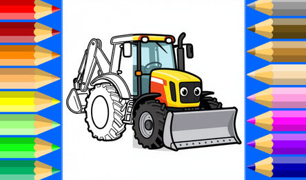 Coloring book - transport and cars