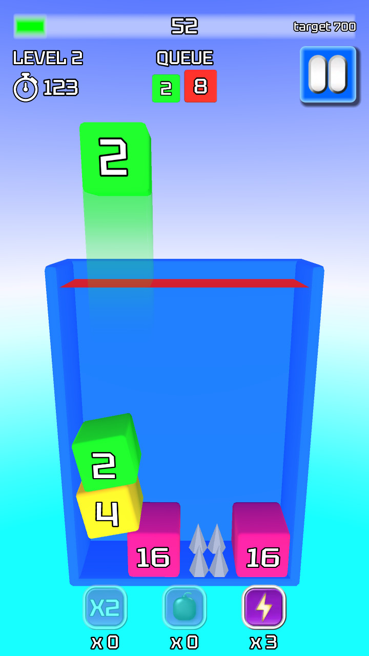 2048 3D: Merge Cubes screenshot 4