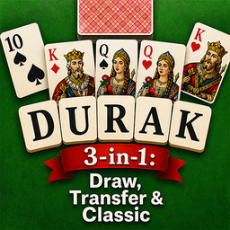 Durak 3-in-1: Draw, Transfer & Classic