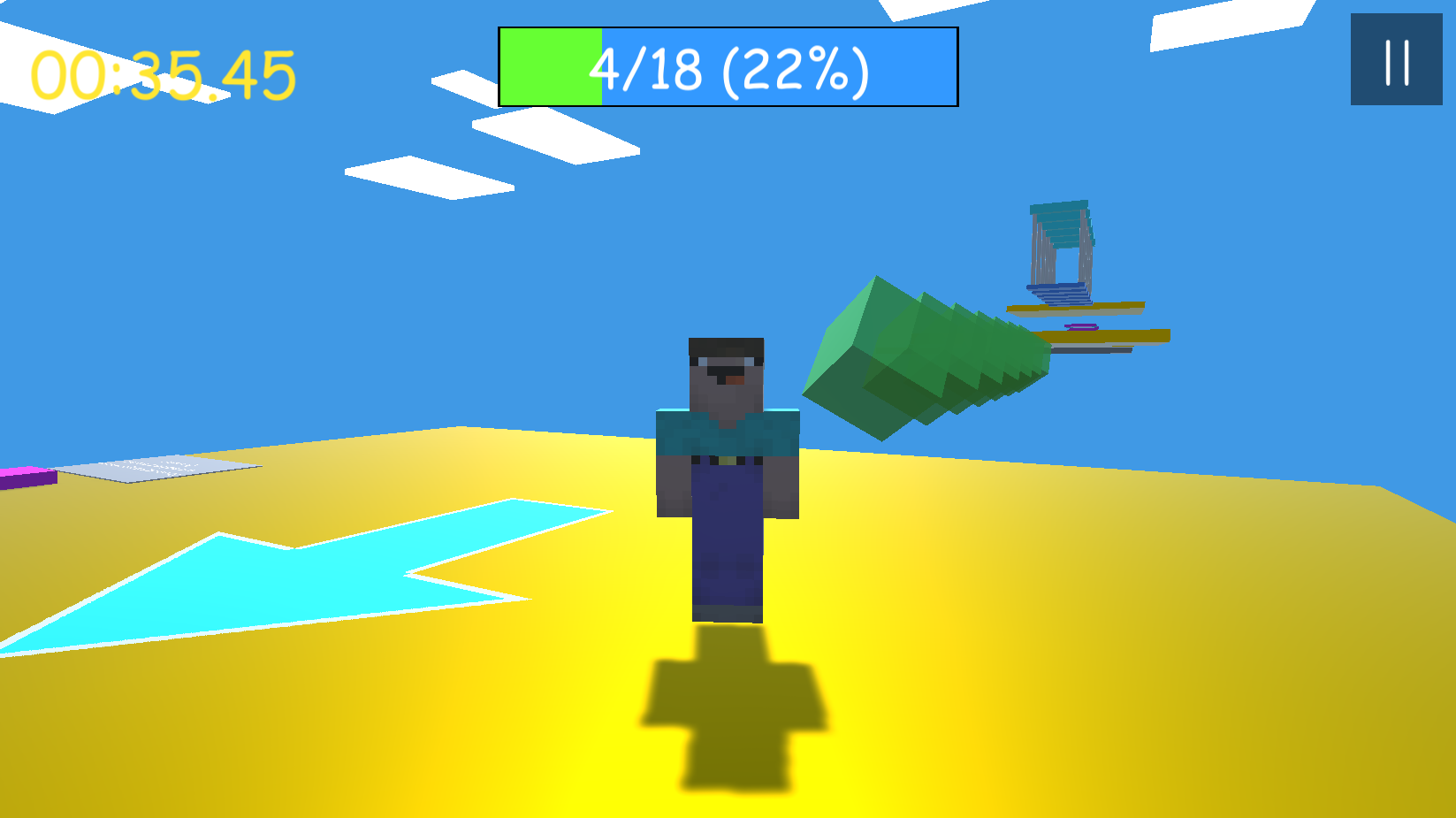 Нубик: Обби Паркур 3Д — screenshot 1