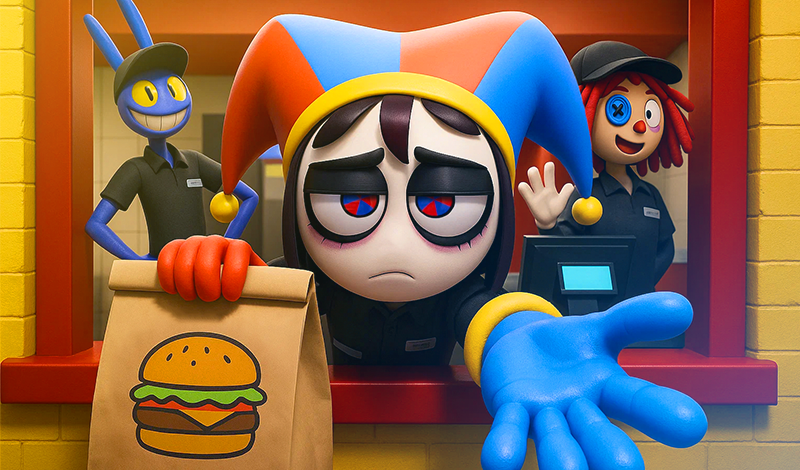 Digital Circus: Fast Food Masquerade game cover