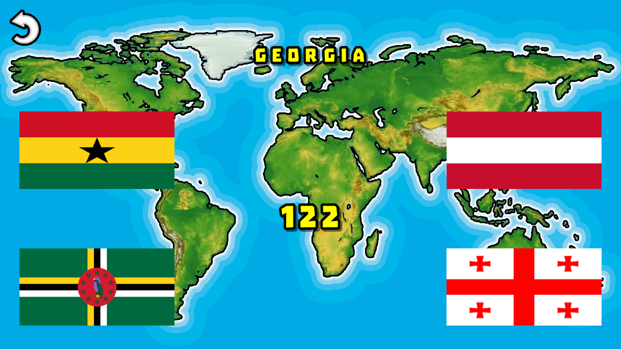 Choose the Flag of the Country screenshot
