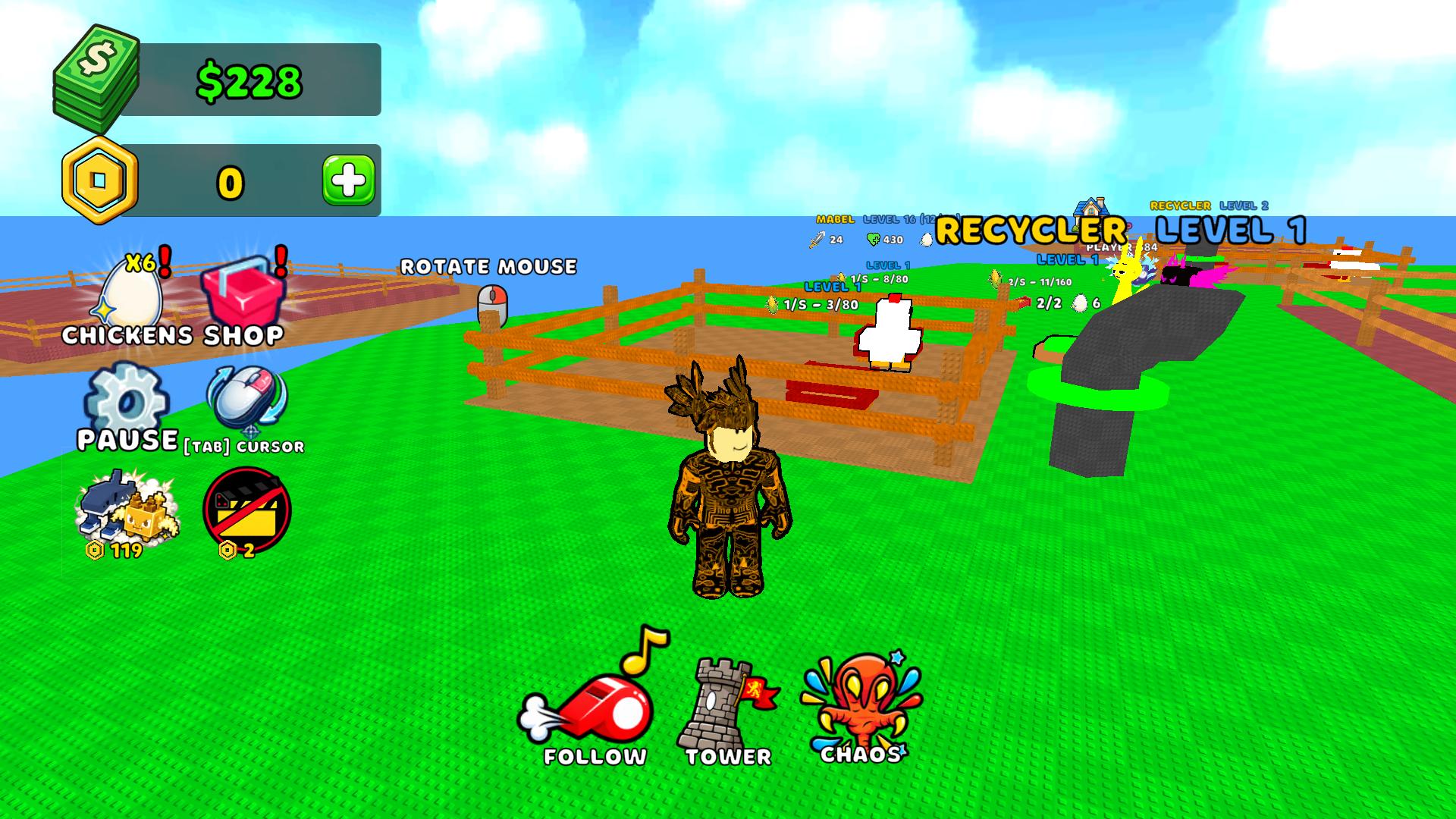 Obby: Grow a Chicken Fighter 3D — screenshot 1