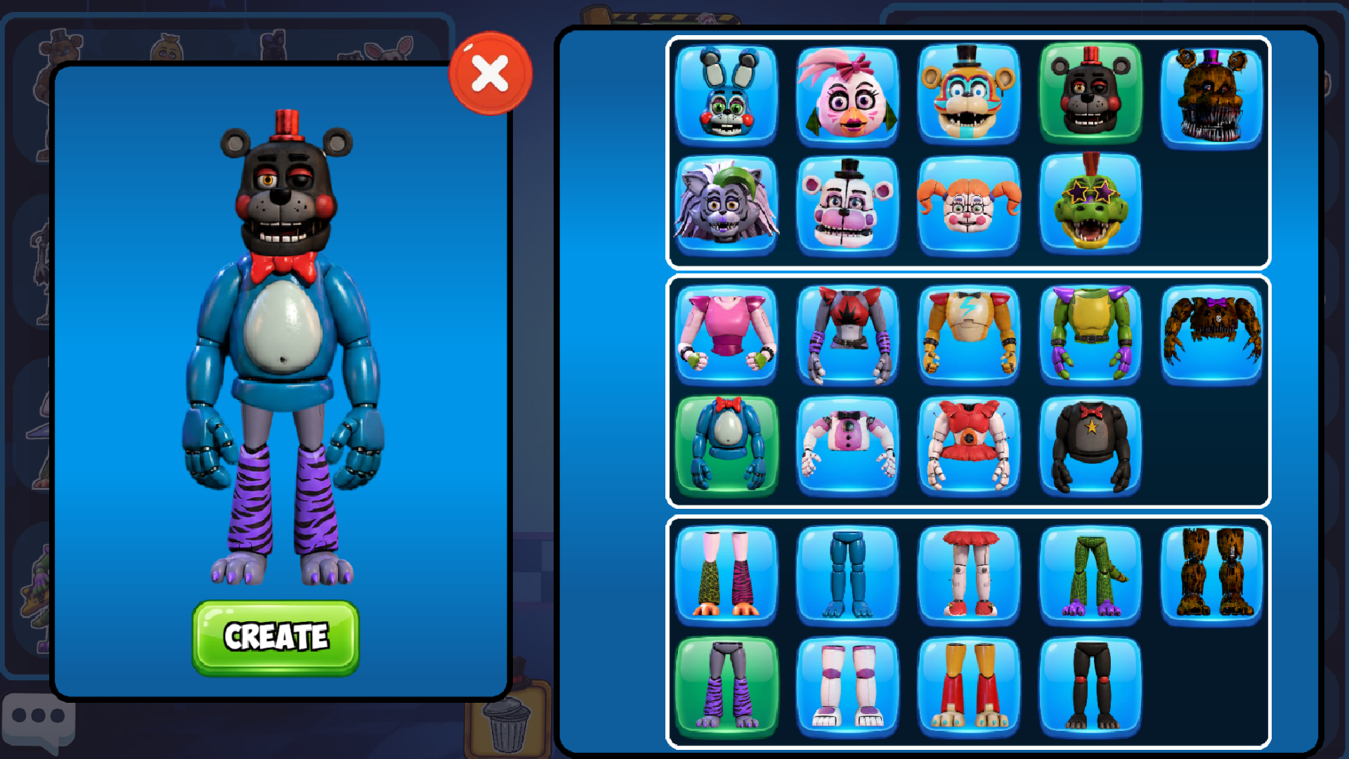 FNaF Brainrot: Create a Unique FNaF Animatronic — screenshot 9
