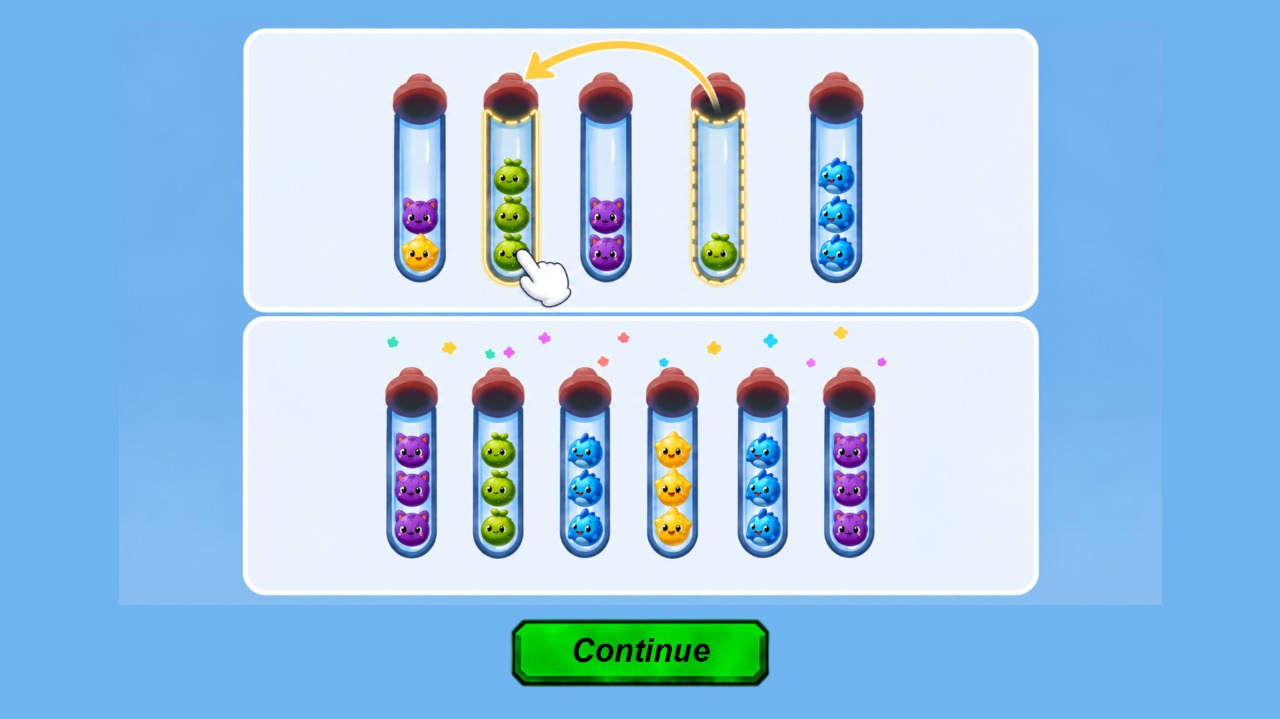 Ball Sorting: AnimalMania — screenshot 1