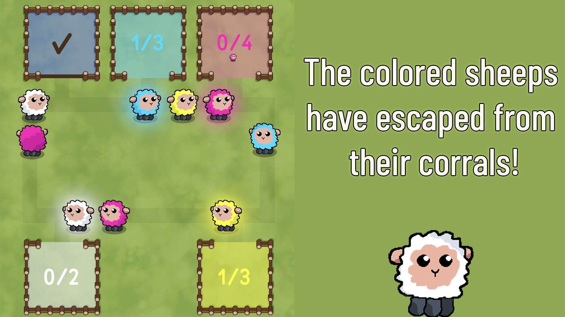 Catch the colored sheeps — screenshot 1
