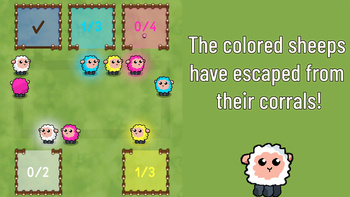 Catch the colored sheeps