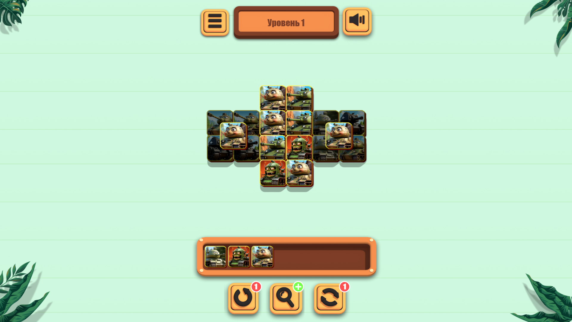 Танчики Маджонг — screenshot 1