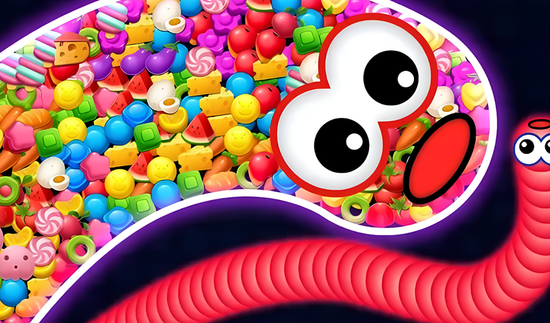 Slither io - Hunger Games of Worms Online! game cover