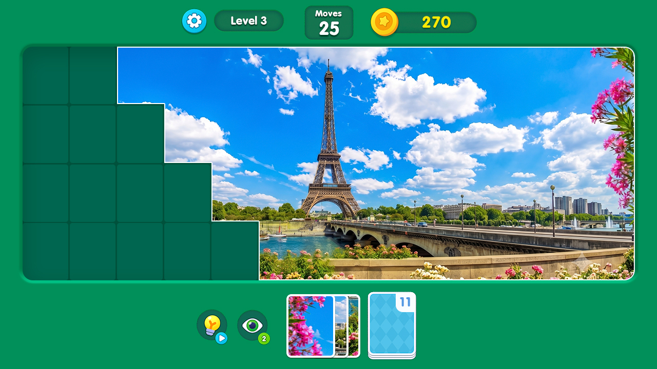 Jigsaw Сard Solitaire — screenshot 2