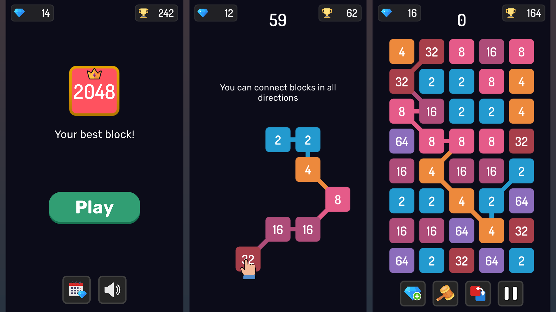 2048: Chain Puzzle screenshot