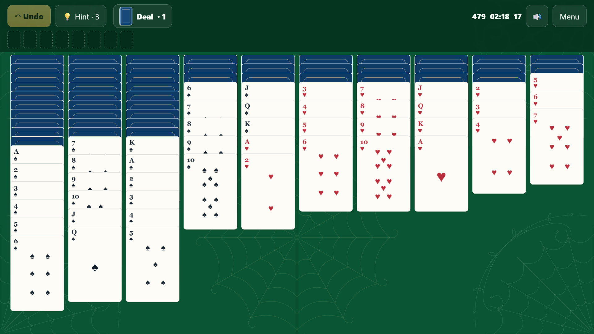 Spider Solitaire 2027 — screenshot 5