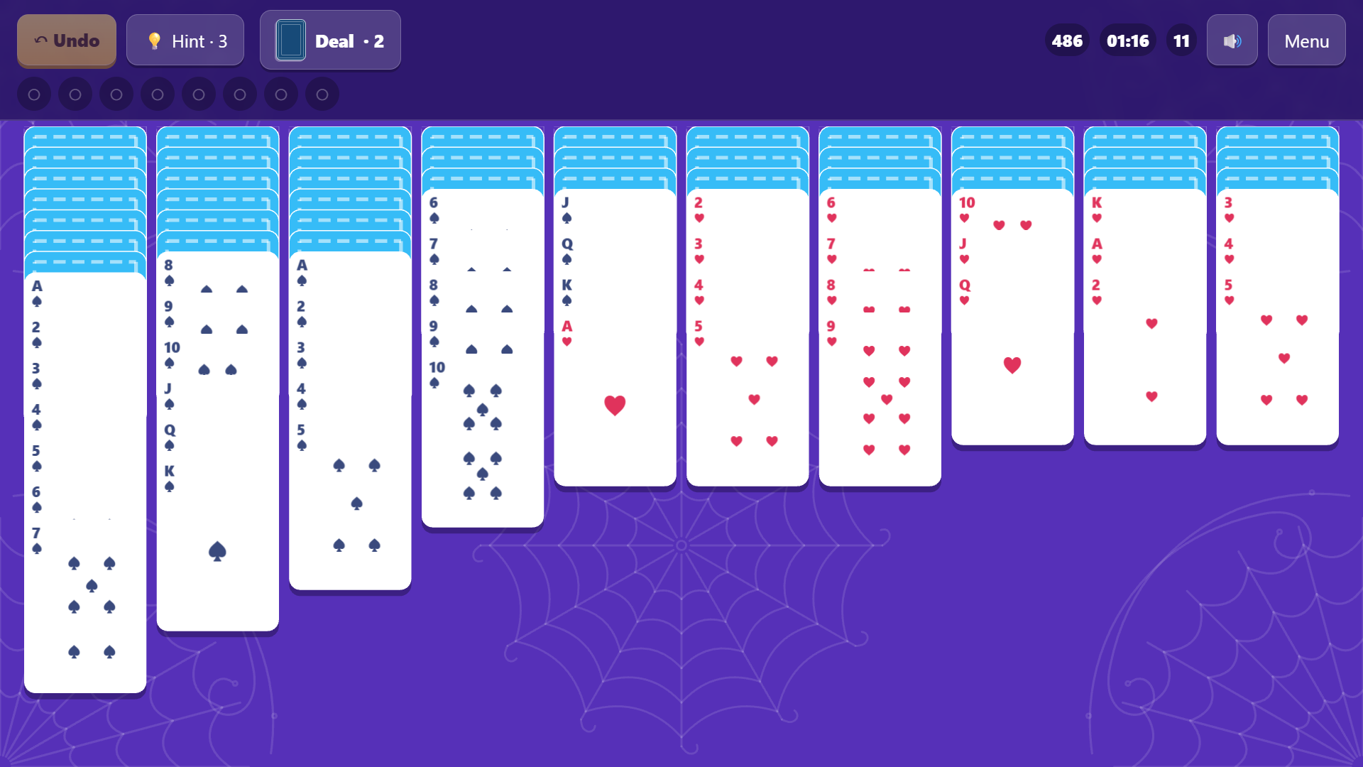 Spider Solitaire 2027 — screenshot 6