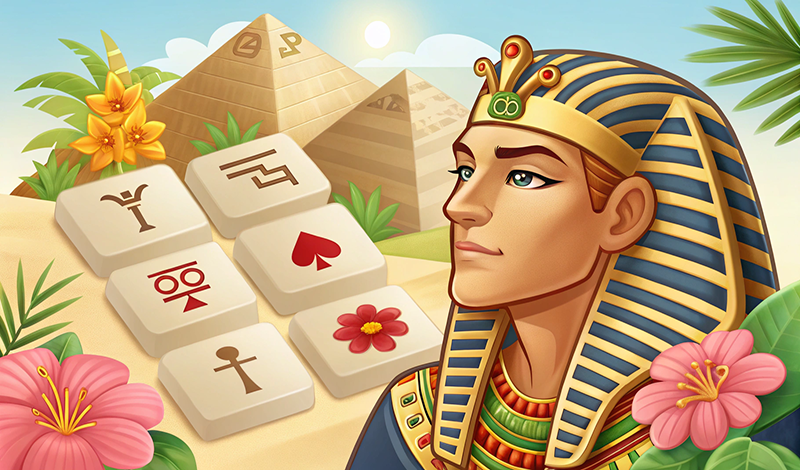 Mahjong Tiles Pharaoh game cover