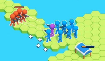 Tile Hex World: Red vs Blue